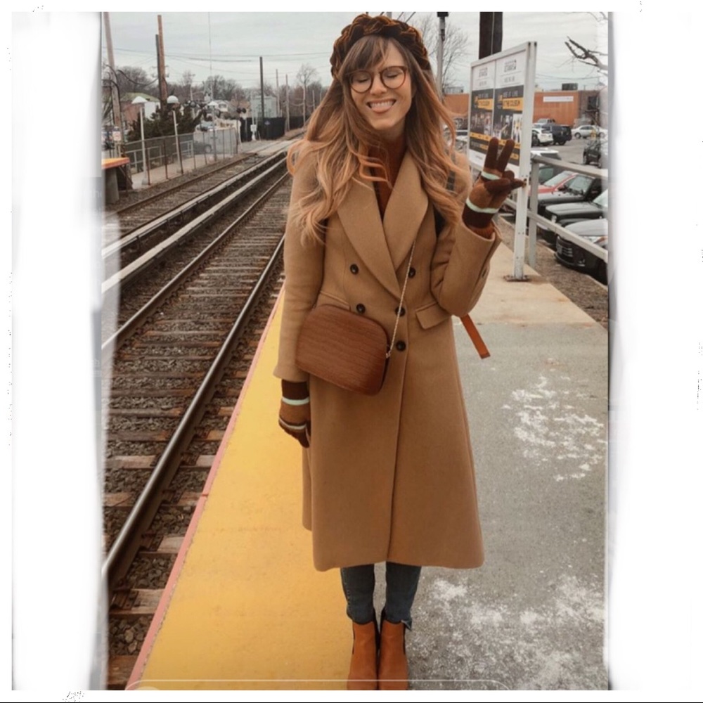 J. Crew double-breasted topcoat in wool cashmere